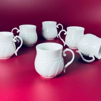 Набор из 6 кружек 300мл в под.уп.(х12)Фарфор арт.164-017