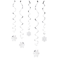 Набор подвесных украшений (ПЭТ) Волшебная страна Новогодний 30шт, длина спиралей 46-60см 109927