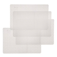 Набор салфеток полимер, 45х30 см, прямоугольный, 4 шт, для стола, белый, Сеть, Y4-9143 (494778)