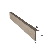 Наличник ЭкоЛайт 2200*70*6 телескоп лиственница светлая Наличник ЭкоЛайт 2200*70*6 телескоп лиственница светлая