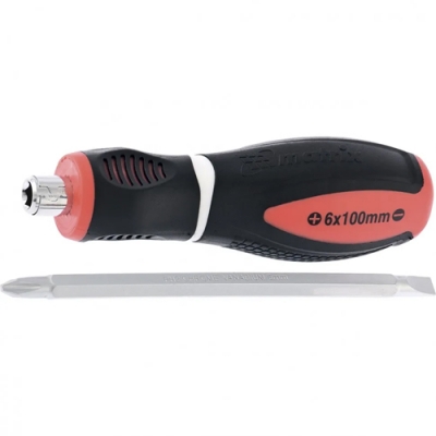 Отвертка комбинированная, SL6,0 / PH2, CrMo, 3к рукоятка// Matrix арт.11580 Отвертка комбинированная, SL6,0 / PH2, CrMo, 3к рукоятка// Matrix арт.11580