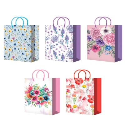 Пакет подарочный 14х20+7см Артпласт ламинированный (MS626-630) (х10/200) ПБР59209