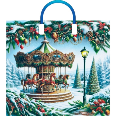 Пакет с пластмассовыми ручками 38х34+3см (90) (Карусель) НГ Артпласт ПЛР62814 Пакет с пластмассовыми ручками 38х34+3см (90) (Карусель) НГ Артпласт ПЛР62814