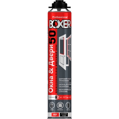 Пена монтажная Boxer 50 ПИСТОЛЕТНАЯ, всесезонная 700 мл
