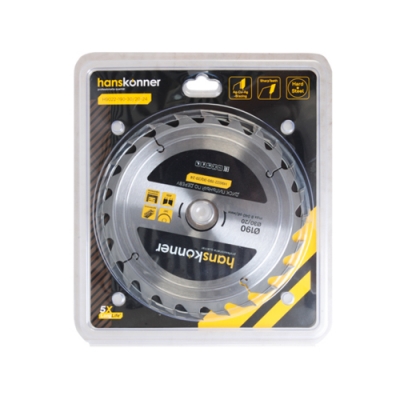 Пильный диск по дереву Hanskonner 190x30мм, 24 зубьев H9022-190-30/20-24