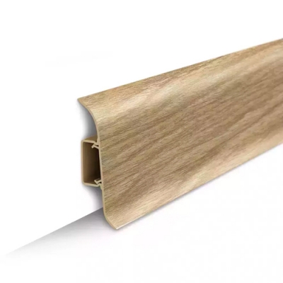 Плинтус напольный Идеал Классик с центральной планкой 55 мм 2,2м 272 сосна золотистая