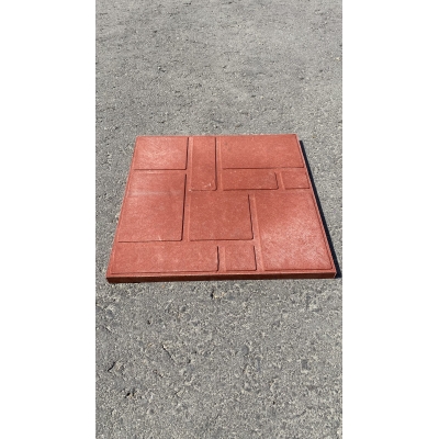 Плитка тротуарная полимерпесчаная 330*330*20 красная 450 шт.