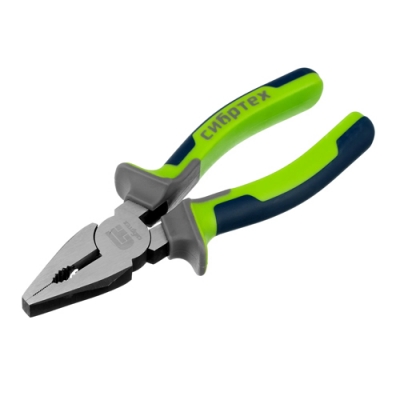 Плоскогубцы комбинированные, 160 мм, фосфатирование, трехкомпонентные рукоятки// Сибртех арт.17053 Плоскогубцы комбинированные, 160 мм, фосфатирование, трехкомпонентные рукоятки// Сибртех арт.17053