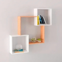 Полка навесная ПН-2 гикори рокфорд/белый "Микон" г.Пенза