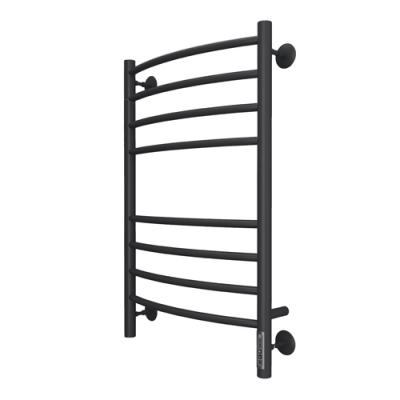 Полотенцесушитель Классик П8 (Конс Сталь) 500 х 800мм ЭЛЕКТРО Черный МУАР (ВСТРОЕН ДИММЕР) TERMINUS