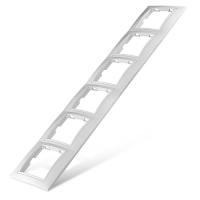 Рамка шестиместная горизонтальная "UNIVersal" серия "Севиль" белая (еврослот) (HU2044)