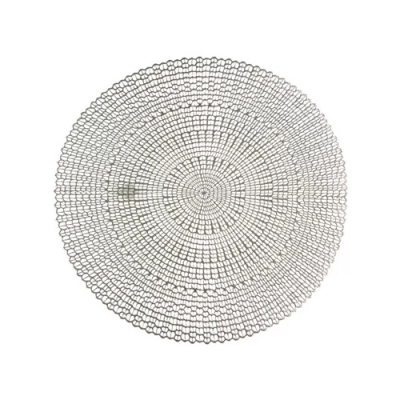 Салфетка декоративная полимер, 40х40 см, круглая, Y4-5456 (407680)