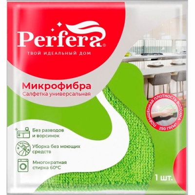 Салфетка Perfera из микрофибры универсальная повышенной плотности (30х30 см) ПСХ-01 Салфетка Perfera из микрофибры универсальная повышенной плотности (30х30 см) ПСХ-01