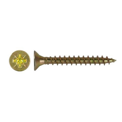 Саморез Руфкомплект Pz 4,0 х 50, желтый цинк (500 шт) г.Калуга
