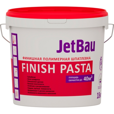 Шпатлевка финишная полимерная JetBau FINISH PASTA 18 кг (36 шт в палете)