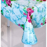 Скатерть "Перспектива" с бейкой, р-р130х110 (+/-6)см, неткан основа с ПВХ покр, цвет в асс "Колорит"