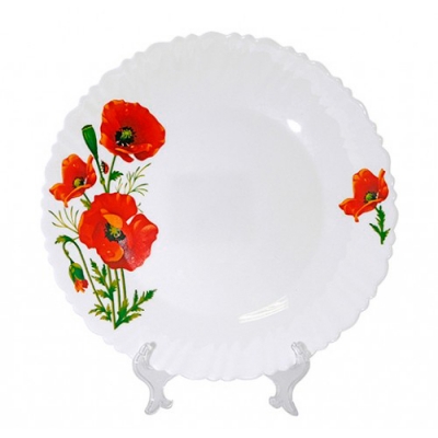 Тарелка десертная "Маки" 19 см арт.MFK21045