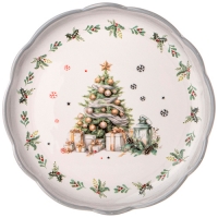 Тарелка обеденная agness "С новым годом!" 24,5*2,5 см 358-2264