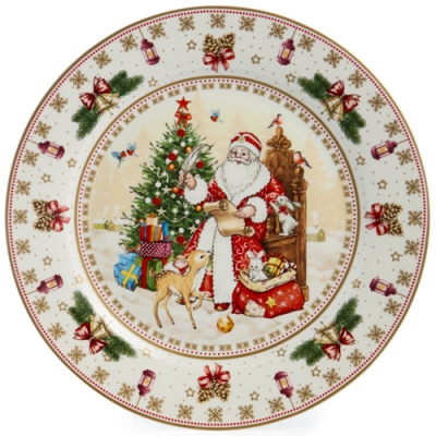 Тарелка обеденная lefard "Дед мороз" 27 см 85-1721 Тарелка обеденная lefard "Дед мороз" 27 см 85-1721