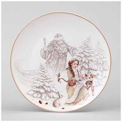 Тарелка закусочная lefard "Морозко" 20,5 см 85-2037