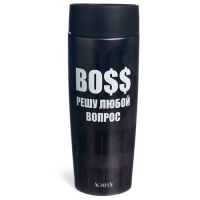 Термокружка agness "Boss" 360мл, колба нерж.сталь 18/10 709-119 709-119