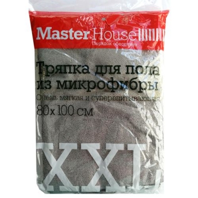 Тряпка для пола из микрофибры XXL 80х100см(60180) "Мастер Хаус"