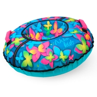 Тюбинг Игрушка с круговым дизайном Nika ТБ8К-85/Б "с бабочками 3D"