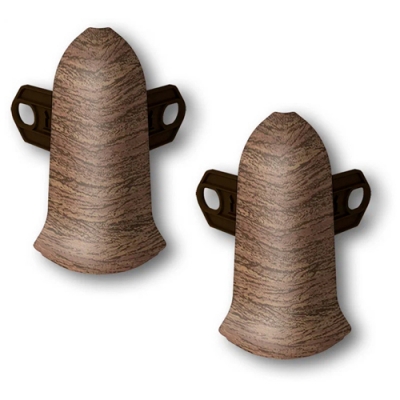 Угол наружний (внешний) для плинтуса 85мм "Идеал Классик" 291 Орех