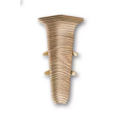 Угол внутренний для плинтуса 85ММ "Деконика", 221 Дуб янтарный