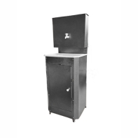 Умывальник в комплекте (Серебро на чёрном, Бачок без ЭВН, сварной, мойка пластик) "Фермер"