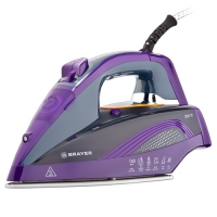 Утюг BRAYER 4001BR, 2600Вт, керамич., автоотключ., пар 140г/м, One temp, антикапля, спрей, самоот. Утюг BRAYER 4001BR, 2600Вт, керамич., автоотключ., пар 140г/м, One temp, антикапля, спрей, самоот.