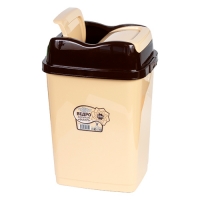 Ведро для мусора 18л "Флип" бежево-шоколадный г.Пятигорск
