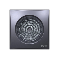 Вентилятор накладной AURA D100 обр.клапан Dark gray metal DICITI (AURA 4C dark gray metal)