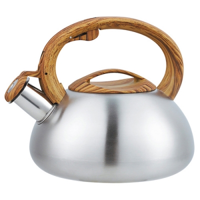 WEBBER BE-0600 Чайник из нерж.стали 2.5л,со свистком,сатин(12)