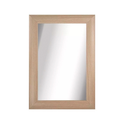 Зеркало в деревянной рамке ДУБ, горизонтальное + вертикальное, 410х610 х 55 мм, 610х410х55 (45753)