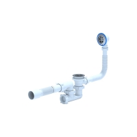 Сифон Ани для ванны с выпуском и переливом рег. 1 1/2 с г/т 40*50( Е255)