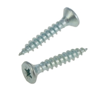 Шуруп 3*30 потай, белый цинк Шуруп 3*30 потай, белый цинк