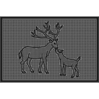 Коврик резиновый Два оленя (400х600 мм) черный тип КА 25-1 РТИ Коврик резиновый Два оленя (400х600 мм) черный тип КА 25-1 РТИ