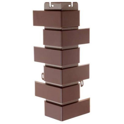 Наружный угол кирпич клинкерный (коричневый) 0,45x0,16м АЛЬТА-ПРОФИЛЬ