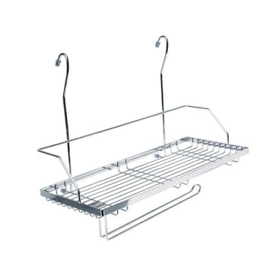 Полка с держателем для полотенца, д395 ш215 в300, хром арт.MX-429