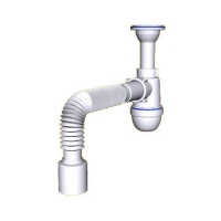 Сифон АНИ 1 1/2 х 40 с гибкой трубой 40 х 50 (С0510) Сифон АНИ 1 1/2 х 40 с гибкой трубой 40 х 50 (С0510)