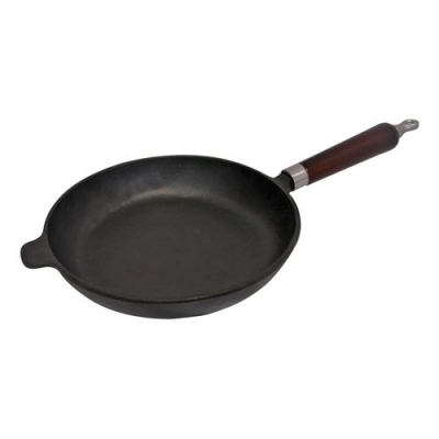Сковорода чугунная с деревянной ручкой CIF30-W, диам - 30 см 983006
