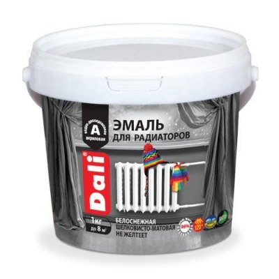 Эмаль для радиаторов DALI акриловая 1 кг. (80200)