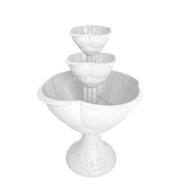 Кашпо 3-х ярусное Водопад (белый)Бриг