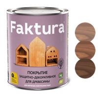 Покрытие Faktura защитно-декоративное для древесины махагон (0,7 л. ) Покрытие Faktura защитно-декоративное для древесины махагон (0,7 л. )