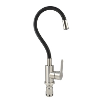 Смеситель кухонный , гибкий гусак ТЕМНОСЕРЫЙ , из нержавеющей стали марка 304 9219 MAGNUS