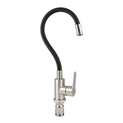 Смеситель кухонный , гибкий гусак ТЕМНОСЕРЫЙ , из нержавеющей стали марка 304 9219 MAGNUS