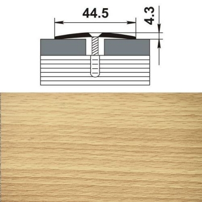 Профиль стыкоперекрывающий ПС 04. 900.083н бук натуральный
