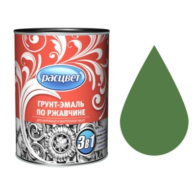 Грунт-эмаль по ржавчине алкидная 2,7 кг. РАСЦВЕТ зеленая (5311)