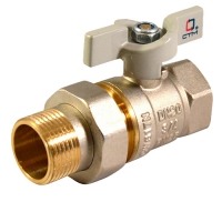 Кран шар. 3/4 с накидной гайкой бабочка СТМ СТАНДАРТ CWAFM034 Кран шар. 3/4 с накидной гайкой бабочка СТМ СТАНДАРТ CWAFM034